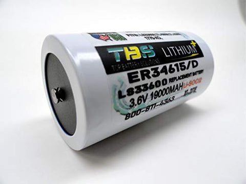 3pc ER34615,SAFT LS33600, D Primary Lithium Replacement Battery 19000 mAh 3.6v - Top Battery Solutions