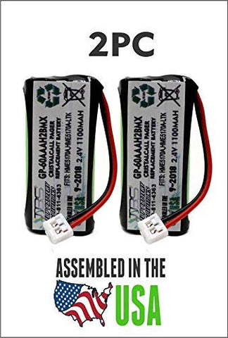 2PC Pager Replacement Battery Crystalcall HME5170A, Crystalcall HME5170A-LTK, Ntn Communications LT2001 - Top Battery Solutions