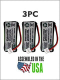 3PC Pager Replacement Battery Crystalcall HME5170A, Crystalcall HME5170A-LTK, Ntn Communications LT2001
