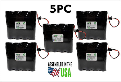 5PC New Hart Intercivic 2001-596 Rev E Replacement Battery Voting Machines – Demo eSlate, JBC - Top Battery Solutions