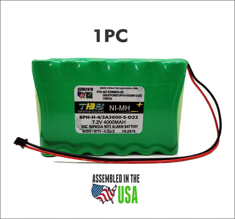 DSC 6PH-H-4/3A3600-S-D22, IMPASSA 905722 Replacement Battery for Security Alarm Panel - Top Battery Solutions