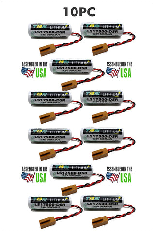 10PC Denso LS17500-DSR REPLACEMENT Battery 3.6v Lithium PLC - Top Battery Solutions