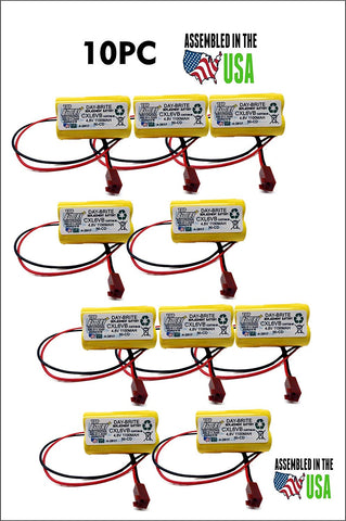 10PC Day-Brite CXL6VB Battery Replacement - Top Battery Solutions