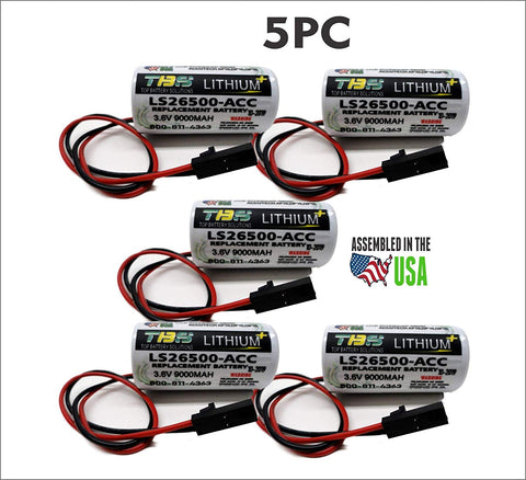 5PC Replacement Battery for Schneider Electric Accutech AP10 DP20 GP10,LS26500-ACC - Top Battery Solutions