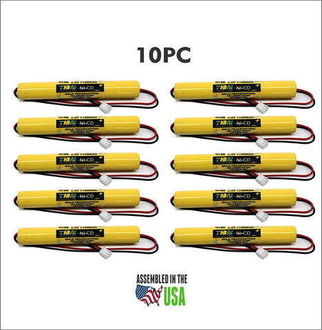 10pc Gold Peak/DANTONA GP2800-RD Replacement Battery - Top Battery Solutions