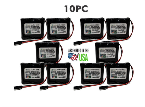 10PC DL-30 12V 2850mAh Battery Pack for Locknetics - K380-001 (Copy) (Copy)