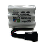 2PC SECURELOX 9V BATTERY /4 PIN CONNECTOR (Copy)