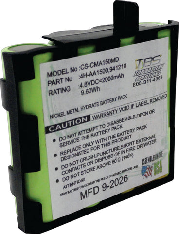 2000mAh 4H-AA1500 medical battery compatible with Compex Energy Mi-Ready, Fit, Mi-Sport, and Sport Elite stimulator devices.