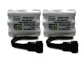 2PC SECURELOX 9V BATTERY /4 PIN CONNECTOR (Copy)