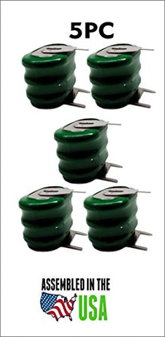 5PC VARTA REPLACEMENT BATTERY 55615303059 - 3/V150H BATTERY - 3.6V 150MAH NI-MH - 3 PIN