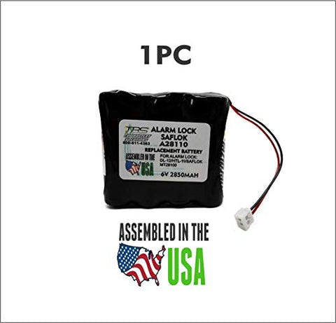 Replacement SAFLOK A28110 6V Hotel Door Lock Replacement Battery - Top Battery Solutions