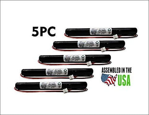 5PC At-lite 24-4009 Interstate ANIC0625 EMERGENCY LIGHT REPLACEMENT BATTERY
