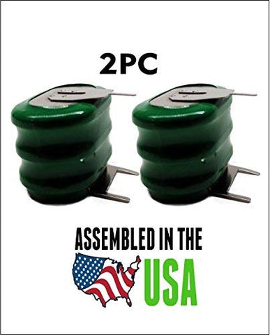2pc VARTA REPLACEMENT BATTERY 55615303059 - 3/V150H BATTERY - 3.6V 150MAH NI-MH - 3 PIN