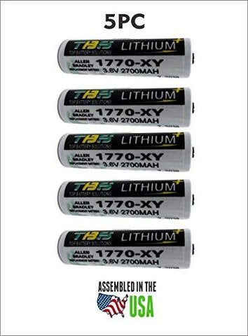 5pc Allen Bradley 1770-XY Battery -PLC-2- Mini PLC-2 - PLC-5 Logic Control Replacement Battery