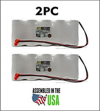 2PC Sure-Lites,cooper lighting 11549441 Battery Replacement 6v 5Ah