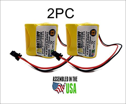 2pc Lithonia ELB-B002 Battery Emergency Light 3.6v 2.2Ah NiCD ELBB002