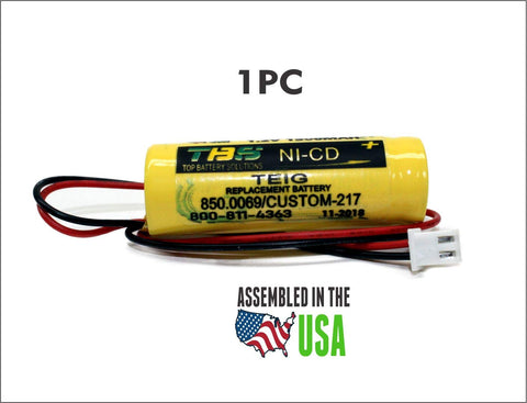 TEIG 850.0069 Replacement Battery (CUSTOM-217) 1.2V 1500 Mah Nicad