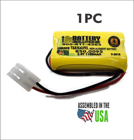 T&B, KAUFEL 850.0095 Emergency Light Battery 2.4V 1.1Ah - Top Battery Solutions