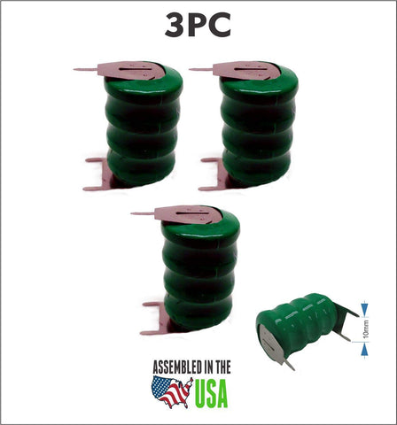 3PC 4/V80H 3 Pin 4.8V 80mAh NiMH Battery VARTA 55608304059 Replacement Battery for GPS Terminal, GPS-Tracker