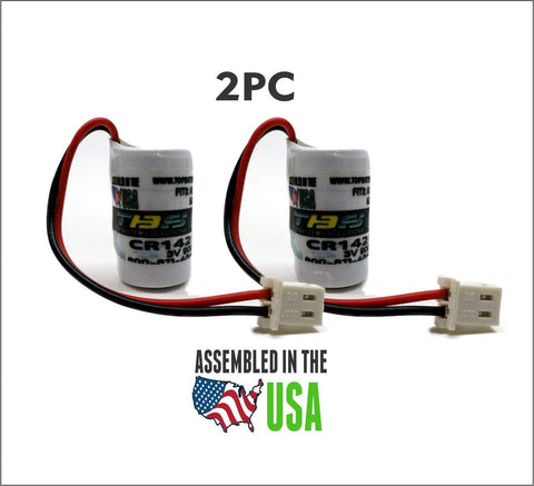 2PC CR14250SE-AB Replacement Battery for MICROLOGIX 1100 PLC - CNC