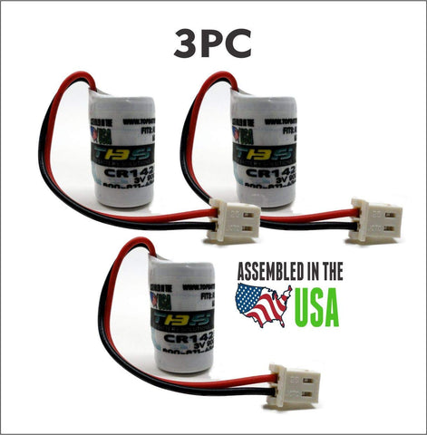 3PC CR14250SE-AB Replacement Battery for MICROLOGIX 1100 PLC - CNC