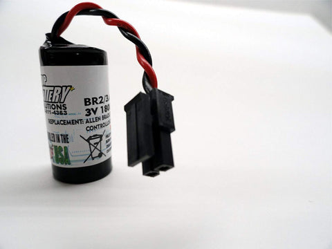 10PC Allen Bradley BR2/3A-AB,1756-BA2,1756-L6X PLC Lithium Battery 3v 1500mAh - Top Battery Solutions