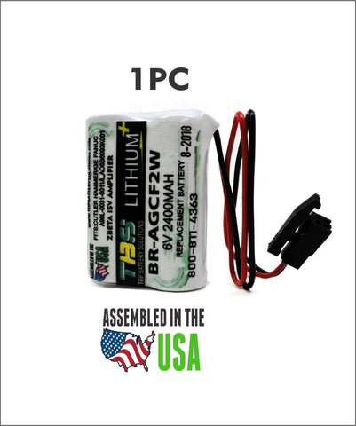 BR-AGCF2W replacement battery for Cutler Hammer GE Fanuc A98L-0031-0011/L