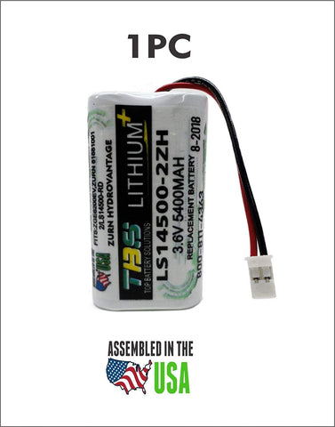 Zurn HydroVantage ZGEN6200EV Battery - LS14500-2ZH / 81681001/2/LS14500-RD REPLACEMENT BATTERY - Top Battery Solutions