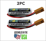 2PC LS14500-MER,LS14500-PR Replacement Battery - Robot Controller PLC Logic Control