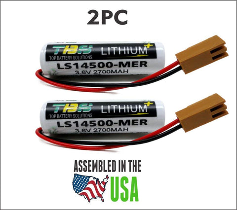 2PC LS14500-MER,LS14500-PR Replacement Battery - Robot Controller PLC Logic Control