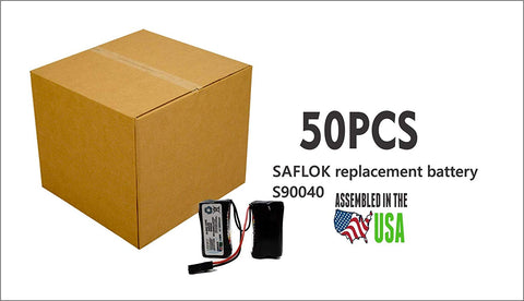 50PC Saflok S90040 Replacement Battery