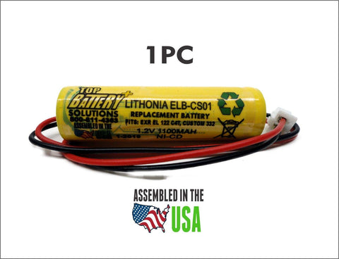 Lithonia ELB-CS01, EXR EL 122 C4T Replacement Battery