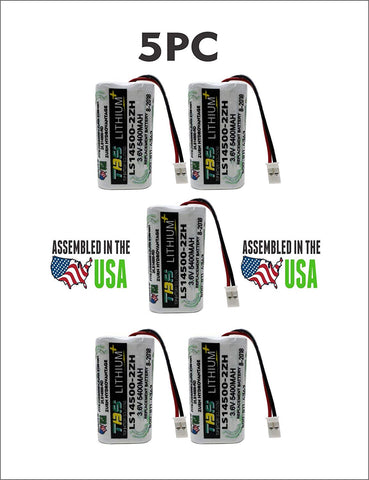 5pc Zurn HydroVantage ZGEN6200EV Battery - LS14500-2ZH / 81681001/2/LS14500-RD REPLACEMENT BATTERY - Top Battery Solutions
