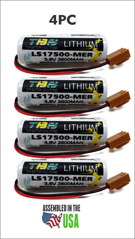 4pc Mitsubishi/DENSO/TOSHIBA LS17500MER, ER17500V/3.6V REPLACEMENT Battery 3.6V Lithium PLC