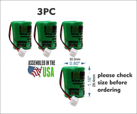 3PC 232020,232020B, Custom-61 Dantona Battery for Restaurant Guest Pager