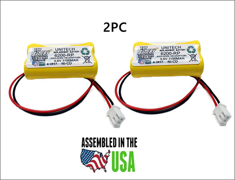 2PC UNITECH 6200RP 3.6V NICAD BATTERY REPLACEMENT