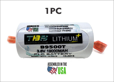 B9500T; 3.6 Volt, 19000 mAh, Allen Bradley PLC Replacement Battery - Top Battery Solutions