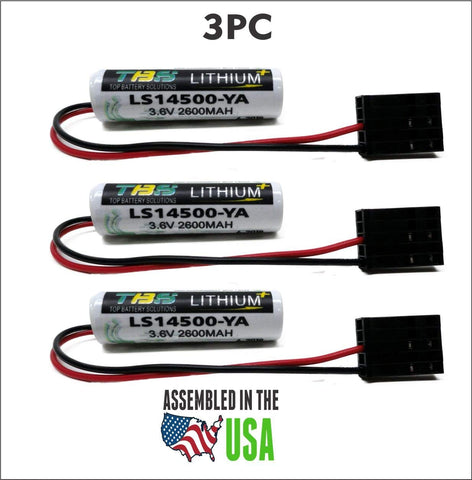 3pc Yaskawa LS14500-YA Battery 3.6V Lithium PLC