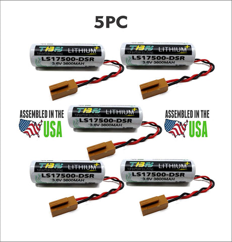 5pc Denso LS17500-DSR REPLACEMENT Battery 3.6v Lithium PLC