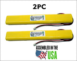 2PC Lithonia BBAT0043A,UNITECH BBAT0043A,LITHONIA ELB-B003.ELB-004 Replacement Battery Emergency Light 9.6V 1.1Ah NiCD