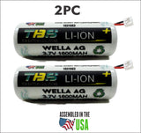 2pc Wella replacement battery 1/UR18500L, Xpert HS71, 1531582, Xpert HS71 Profi, Xpert HS75