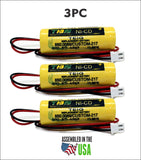3PC TEIG 850.0069 Replacement Battery (CUSTOM-217) 1.2V 1500 Mah Nicad
