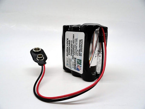 12pc Door Lock 9V 6-Cell Battery Pack Fits Vingcard 12, Vingcard 1200,DL-26, HTL-26 - Top Battery Solutions