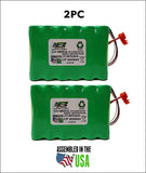 2PC CAS Medical 940X Monitor, NIBP 730, NIBP 740, NIBP 750 Monitor, 03-08-0450, CAS Medical 120336, CAS Medical 6036 replacment Battery