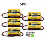 5PC Encore 50-1008, CUSTOM-278 2.4V Replacement Emergency Light Battery
