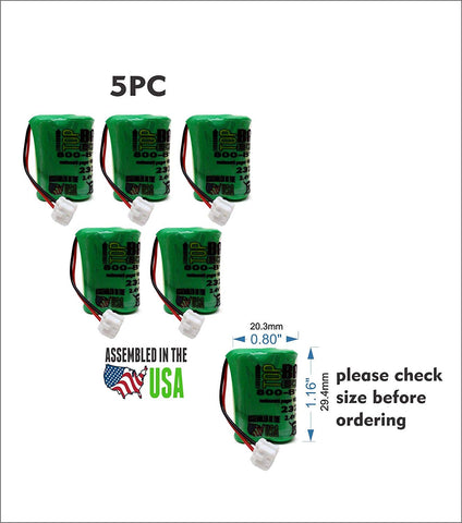 5PC 232020,232020B, Custom-61 Dantona Battery for Restaurant Guest Pager