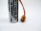 10PC GE Fanuc CR17450E-RL, A02B-0200-K102 REPLACEMENT Battery 3.0V Lithium PLC