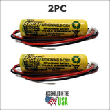 2PC Lithonia ELB-CS01, EXR EL 122 C4T Replacement Battery