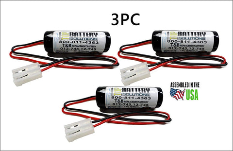 3PC T&B 012745,CUSTOM-85,OSA117,Emergi-Lite 012-745 , NIC1056 Battery Replacement