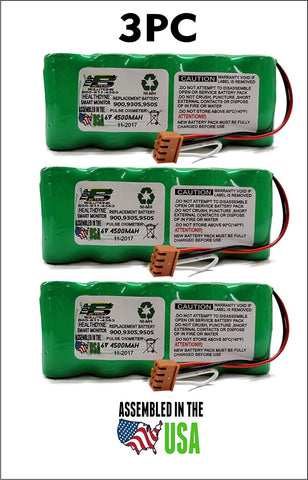 3PC HEALTHDYNE TECHNOLOGIES 900, 900S, 930S, 950S, 970S Smart Monitor Battery Replacement